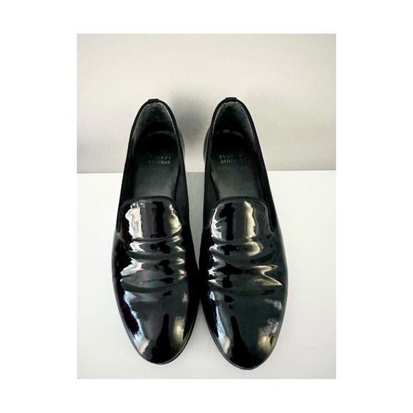 Stuart Weitzman Shoes - Stuart Weitzman Black Flats with Glossy Finish